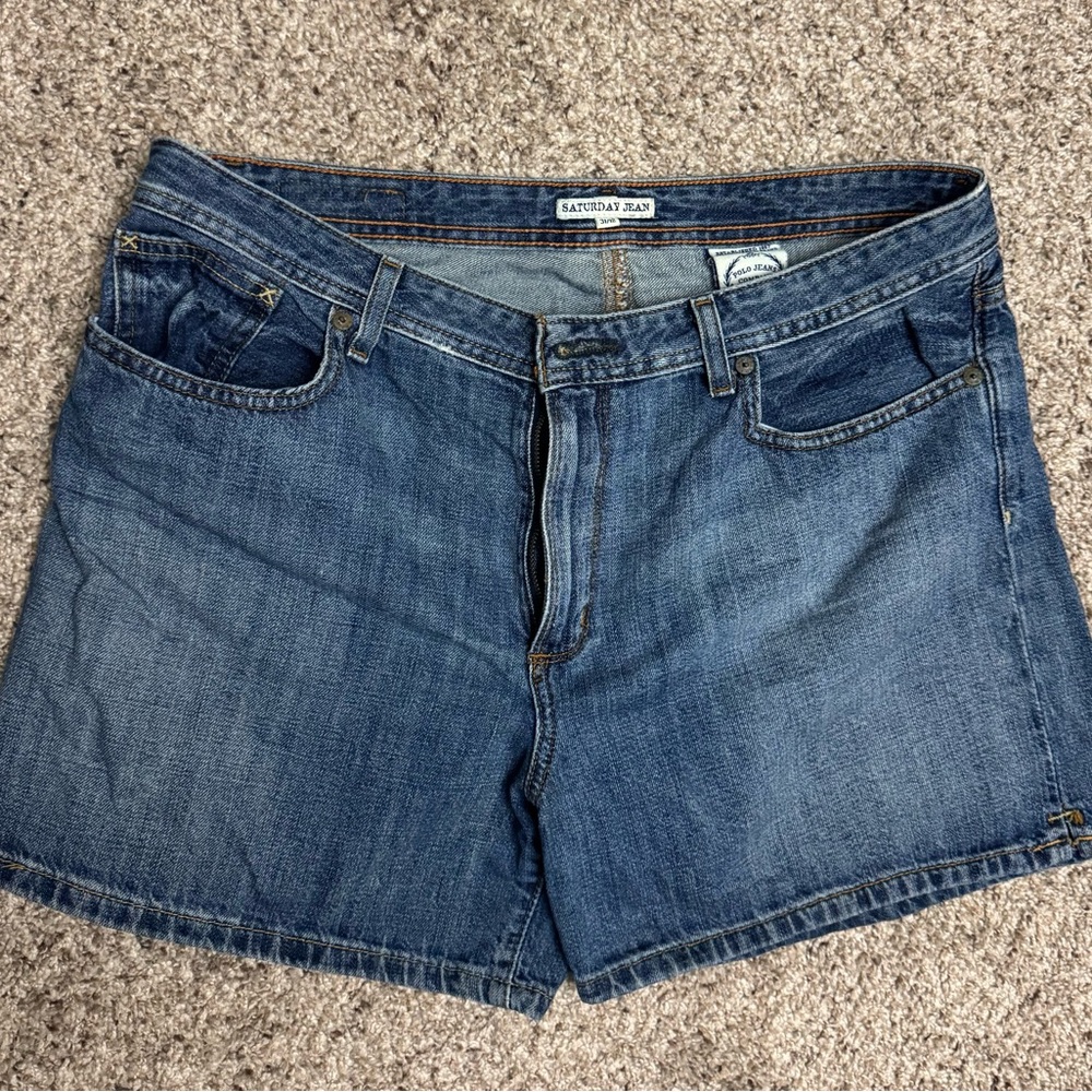 Women's Blue Denim Shorts